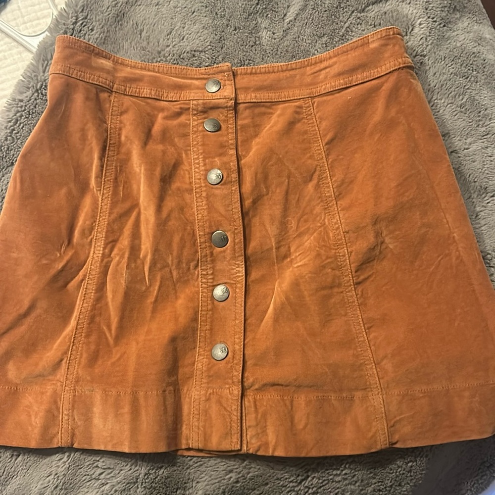 Madewell Suede Skirt